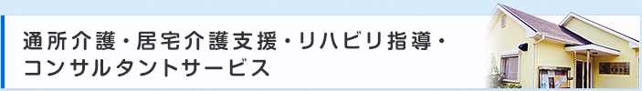 通所介護・居宅介護支援・リハビリ指導・コンサルタントサービス
